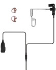 ICOM Two Wire Surveillance Earpiece with Acoustic Tube, PTT/ Mic - 2 PIN RIGHT ANGLE