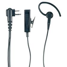 Motorola CP040 Earpiece with Mic & PTT Combined 2 Wire - Black